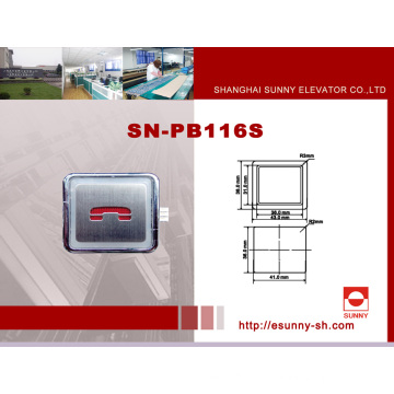 Botón pulsador de acero inoxidable (SN-PB116)